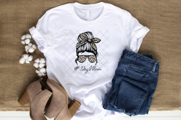 Dog Mom, Messy Bun, Mom Life: A PNG That Captures Modern Motherhood