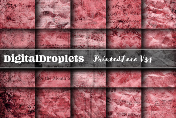 Elevate Your Projects with Printed Lace Vol. 34 Papers