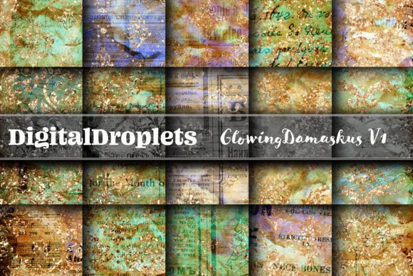 Glowing Damaskus Vol. 1: Vintage Textures for Modern Design