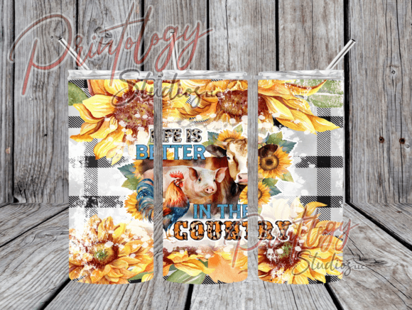 Life is Better in the Country: A Bold 20oz Wrap for Crafters