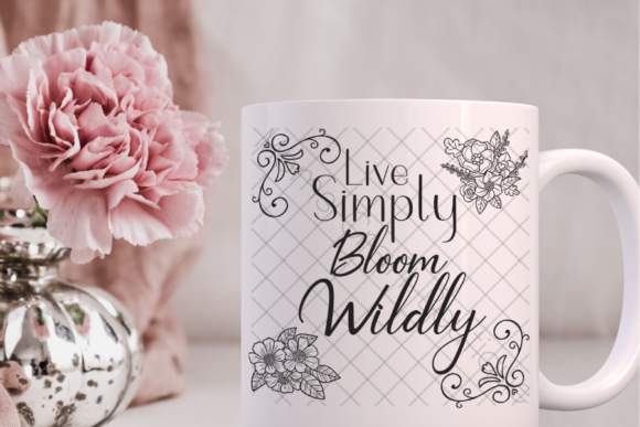 Live Simply Bloom Wildly SVG for Cricut Projects