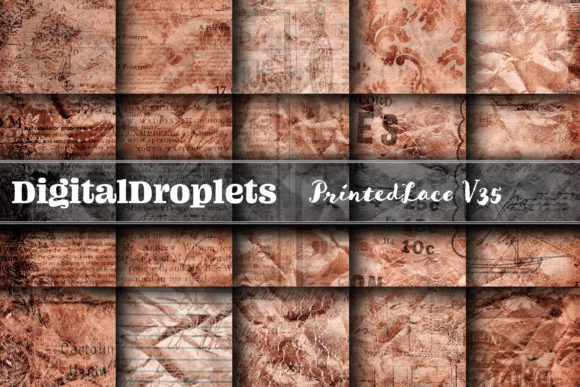 Printed Lace Vol. 35 | Collection: Vintage Paper Backgrounds