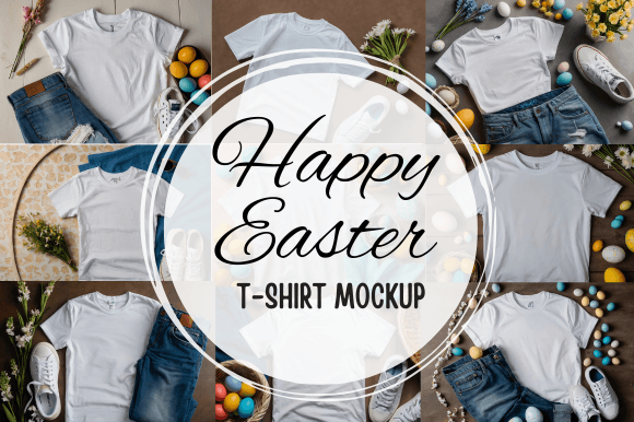 Refreshing Your Spring Sales with Easter T-Shirt Mockup #2