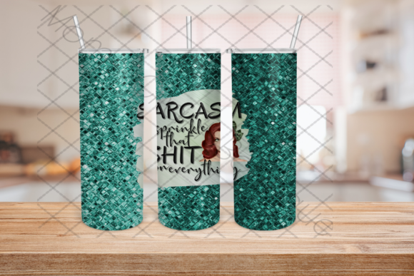 Sarcasm: A Tumbler Sublimation PNG with Real Edge