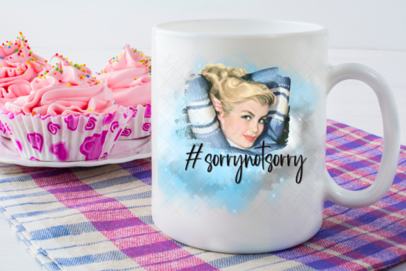 Sorry Not Sorry Pin-up, Sublimation, PNG: A Creative Asset for Bold Projects