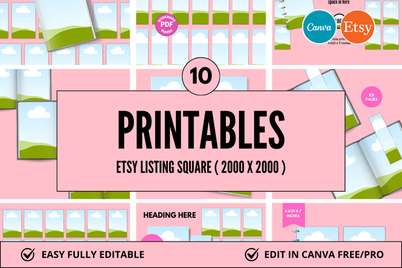 Transform Your Etsy Shop with Square Canva Mockups