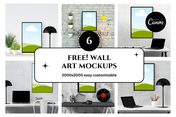 Wall Etsy Canva Mockup: Streamline Your Digital Product Shop